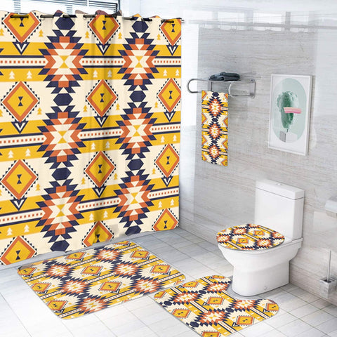 BS-00098 Pattern Native American Bathroom Set