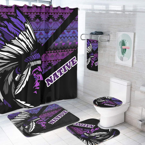 BS-000110 Pattern Native American Bathroom Set