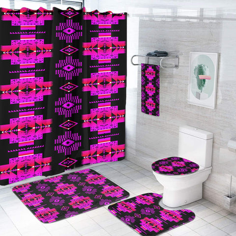 GB-NAT00720-09 Pattern Native American Bathroom Set