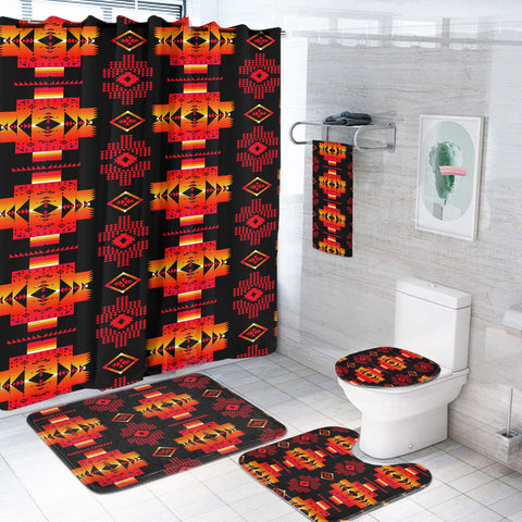 GB-NAT00720-03 Pattern Native American Bathroom Set