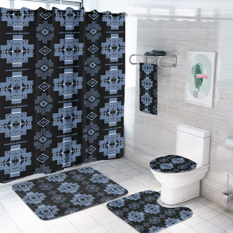 GB-NAT00720-05 Pattern Native American Bathroom Set