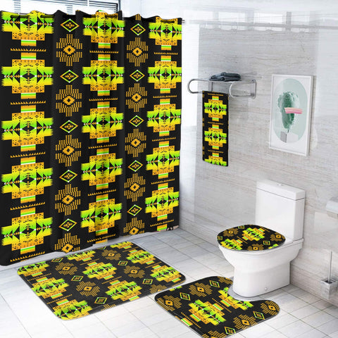 GB-NAT00720-08  Pattern Native American Bathroom Set