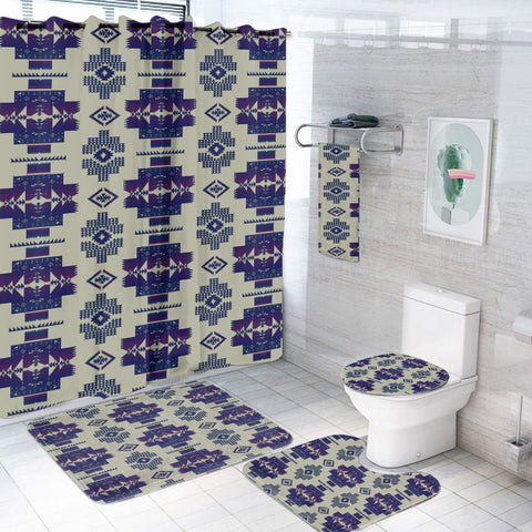 GB-NAT00720-17  Pattern Native American Bathroom Set