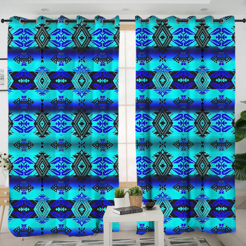 GB-NAT00625 Pattern Native American Living Room Curtain