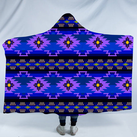 HDB009 Pattern Native American Design Hooded Blanket