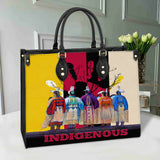 GB-NAT00616 Native American Indigenous Leather Bag