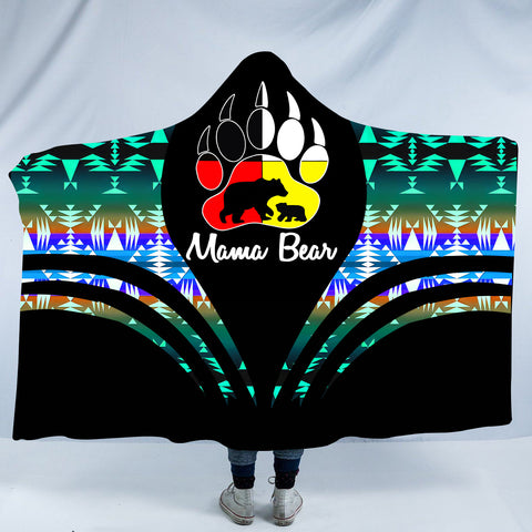 HDB0084 Pattern Native American Design Hooded Blanket