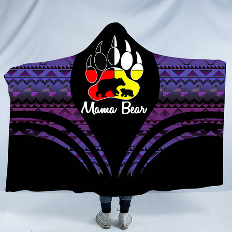 HDB0080 Pattern Native American Design Hooded Blanket