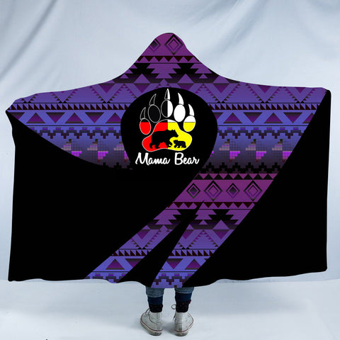 HDB0079 Pattern Native American Design Hooded Blanket