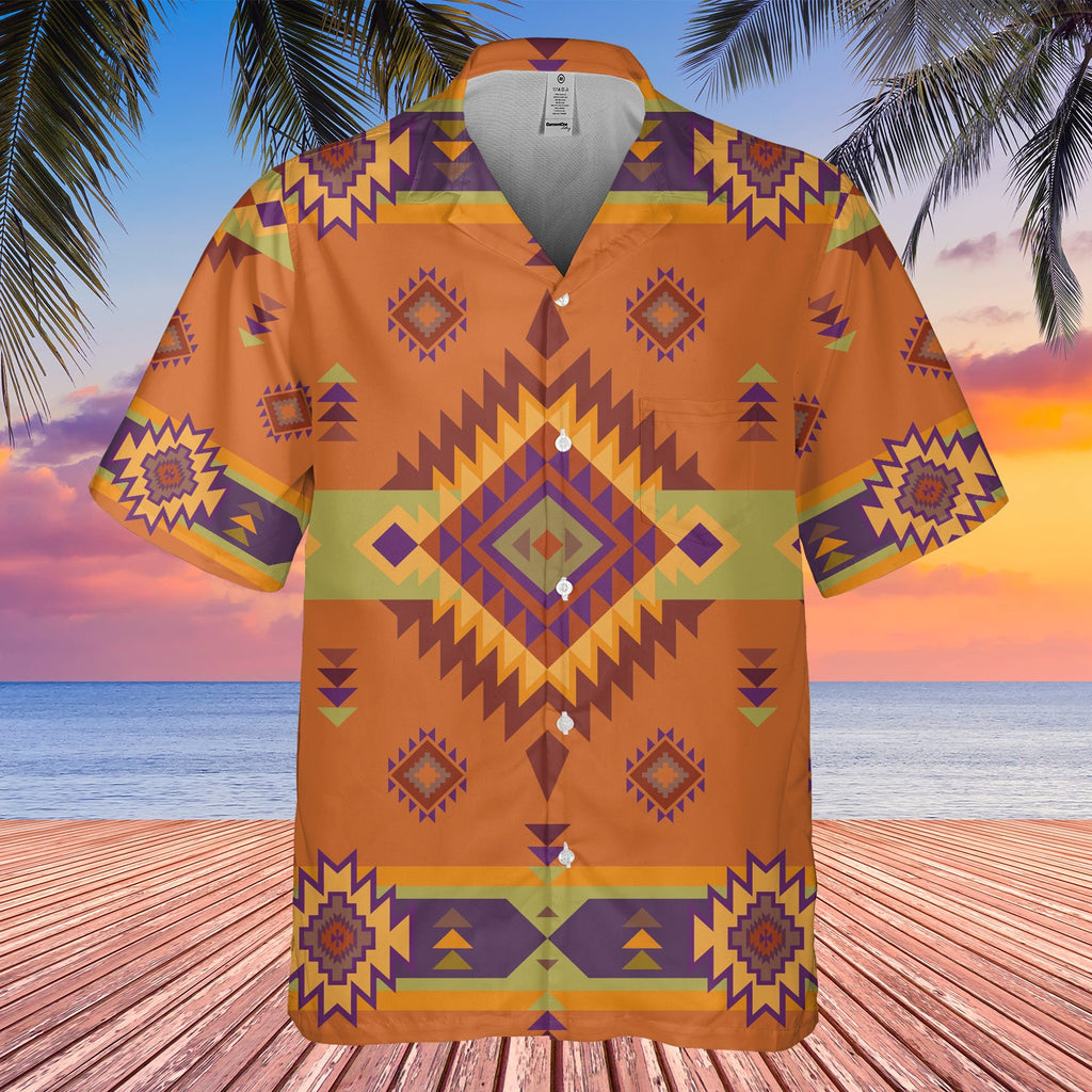 GB-HW00027 Pattern Black Hawaiian Shirt 3D