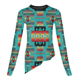GB-NAT00046-01 Tribes Pattern 3D Dance Long Sleeve Tshirt