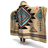 Geometric Southwest Native American Pride Hooded Blanket