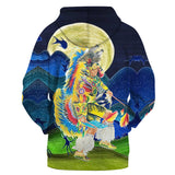 GB-NAT00326 Pow Wow Dancer Native American All Over Hoodie