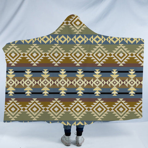HDB015 Pattern Native American Design Hooded Blanket