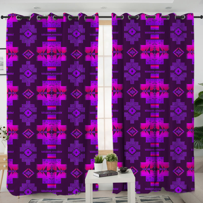 GB-NAT00720-15 Pattern  Native American Living Room Curtain