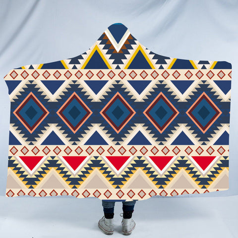 HDB018 Pattern Native American Design Hooded Blanket
