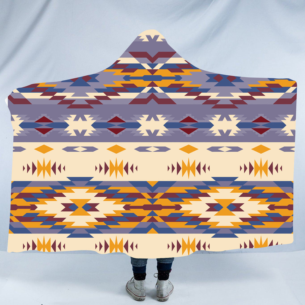HDB041 Pattern Native American Design Hooded Blanket