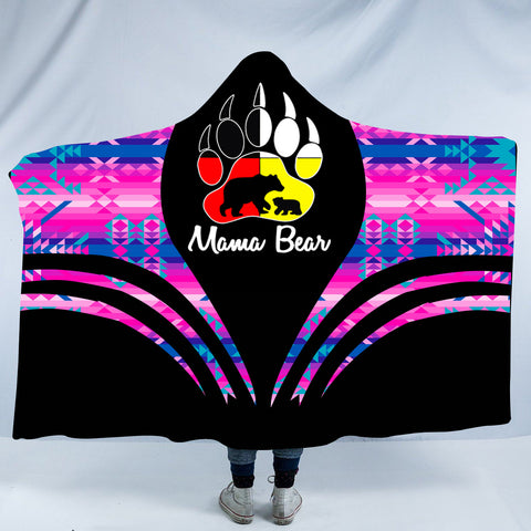 HDB00108 Pattern Native American Design Hooded Blanket