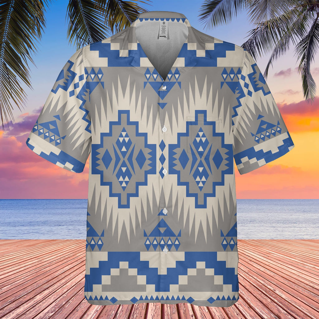 GB-HW00021 Pattern Black Hawaiian Shirt 3D