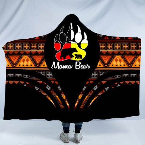 HDB00107 Pattern Native American Design Hooded Blanket