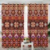 LVR0022 Pattern Native American  Living Room Curtain