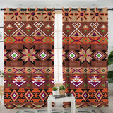LVR0022 Pattern Native American  Living Room Curtain