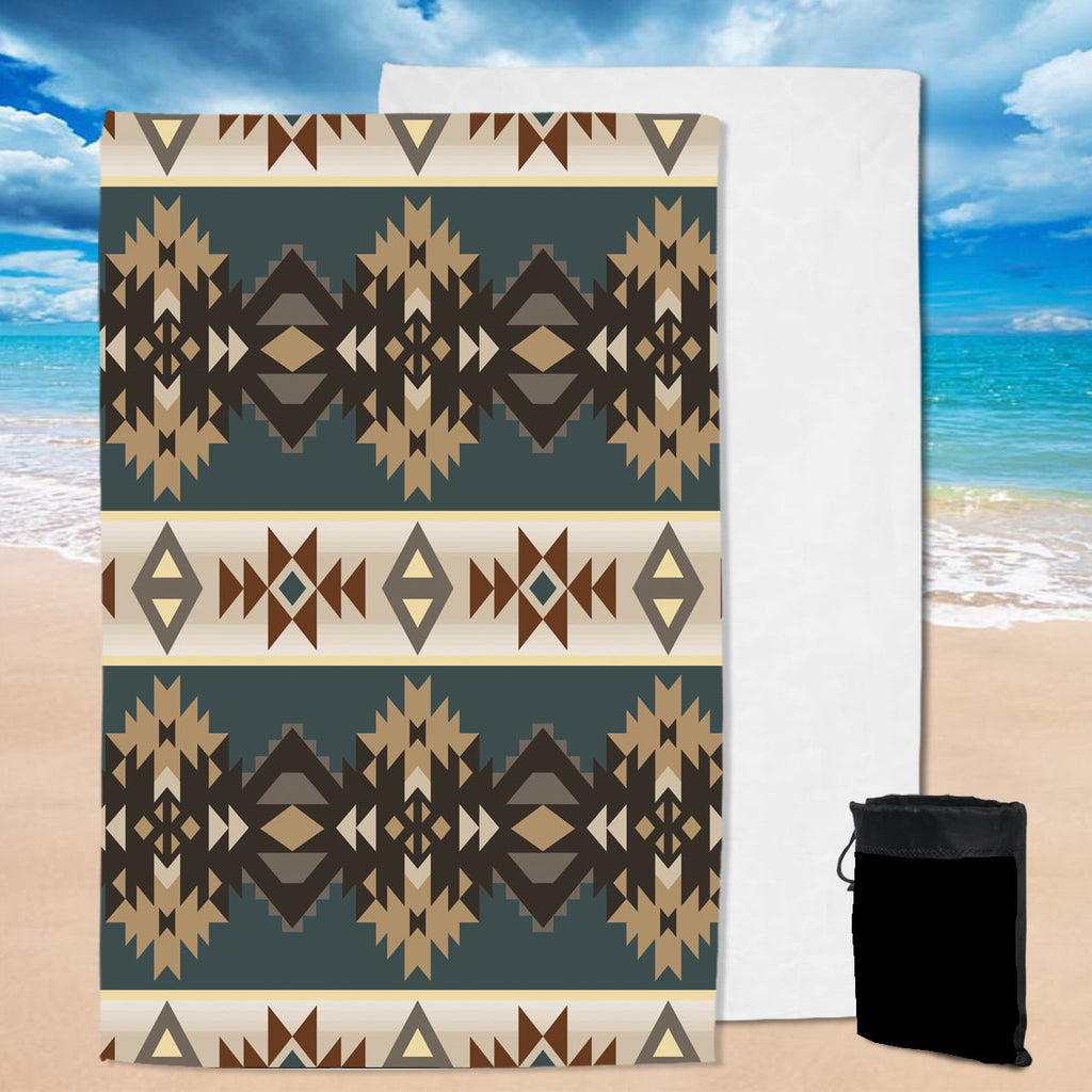 GB-NAT00609 Navajo Geometric Seamless Pattern Pool Beach Towel