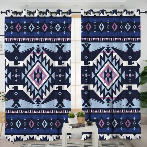 LVR0073 Pattern Native American Living Room Curtain