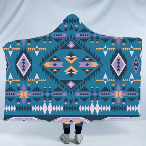 HDB035 Pattern Native American Design Hooded Blanket