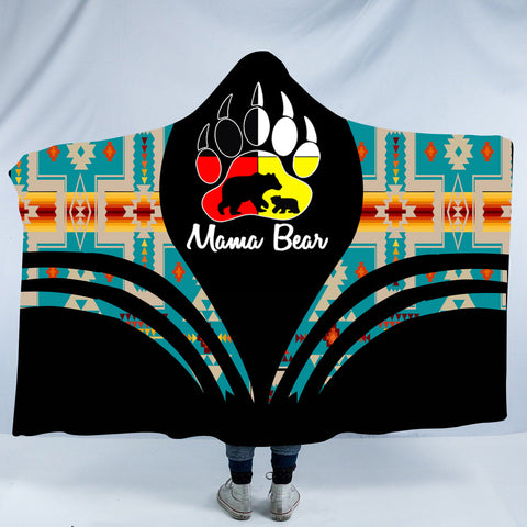 HDB00101 Pattern Native American Design Hooded Blanket