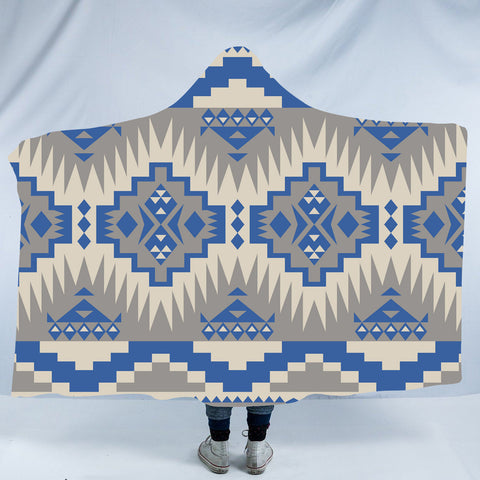 HDB034 Pattern Native American Design Hooded Blanket