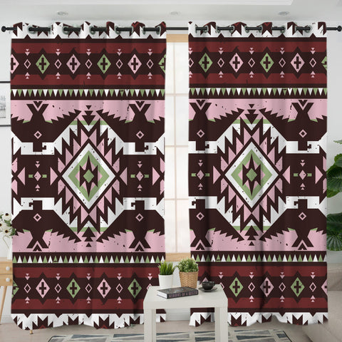 LVR0072 Pattern Native American Living Room Curtain