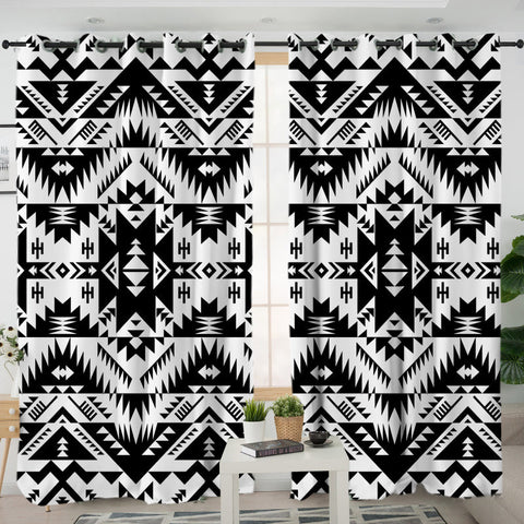 LVR0071 Pattern Native American Living Room Curtain