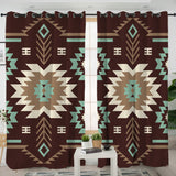 GB-NAT00737 Pattern Native American  Living Room Curtain