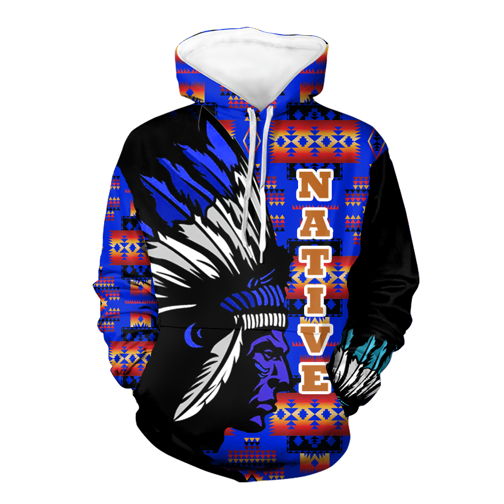 HD000126 Native American Pride  3D Hoodie