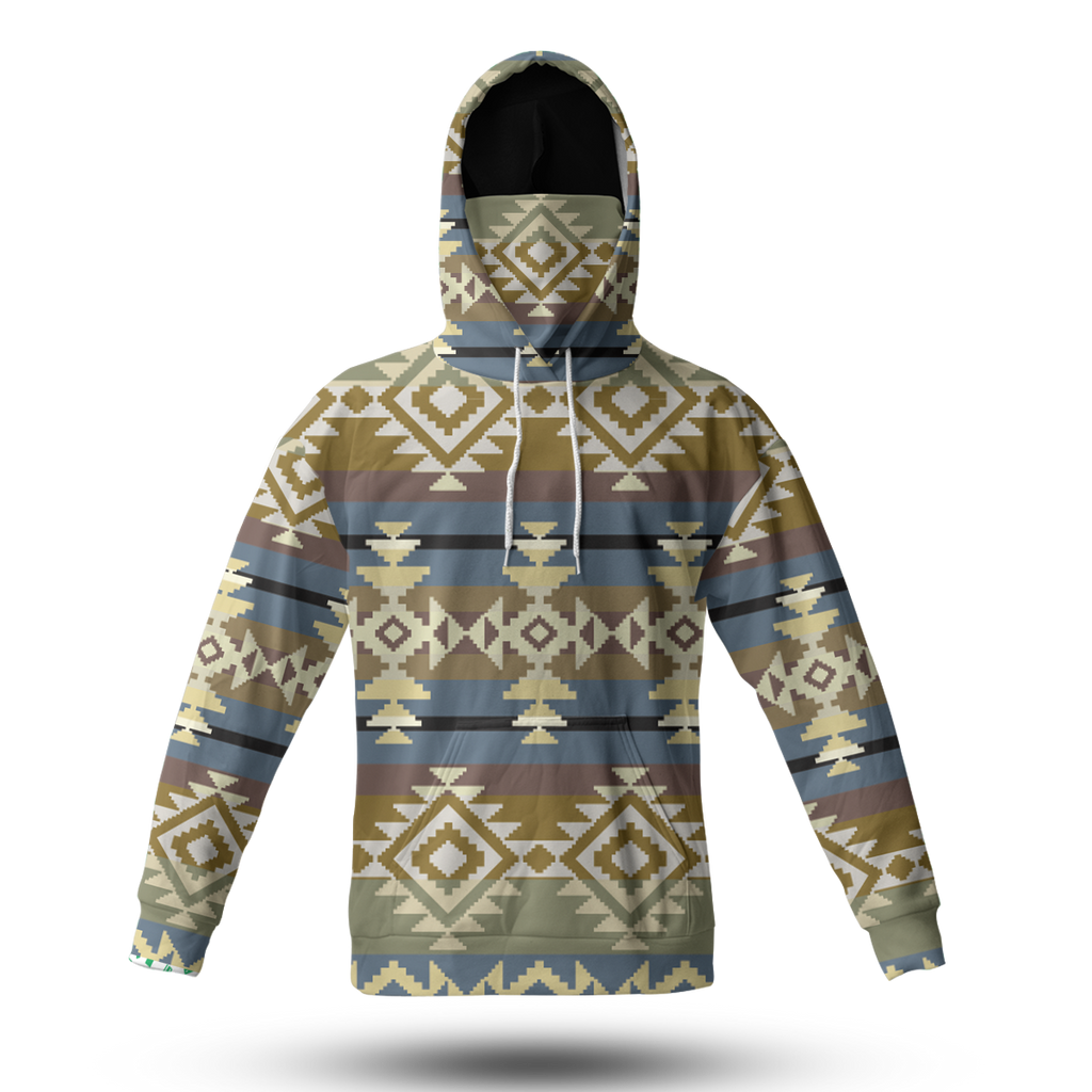 HWM0026 Pattern Tribal Native 3D Hoodie With Mask