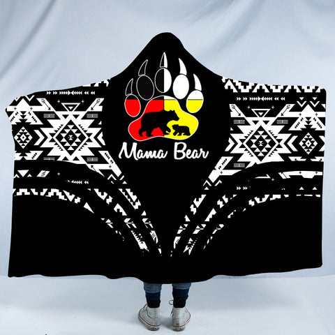 HDB0098 Pattern Native American Design Hooded Blanket