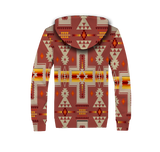 GB-NAT00062-11 Tan Tribe Design 3D Fleece Hoodie