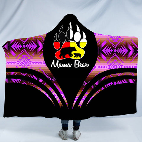 HDB0094 Pattern Native American Design Hooded Blanket