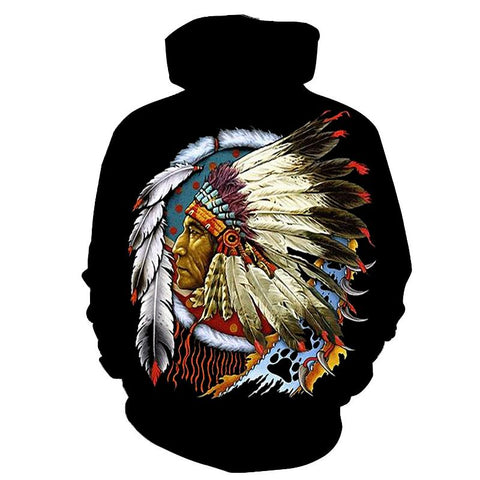Chief Native American All Over Hoodie - Powwow Store