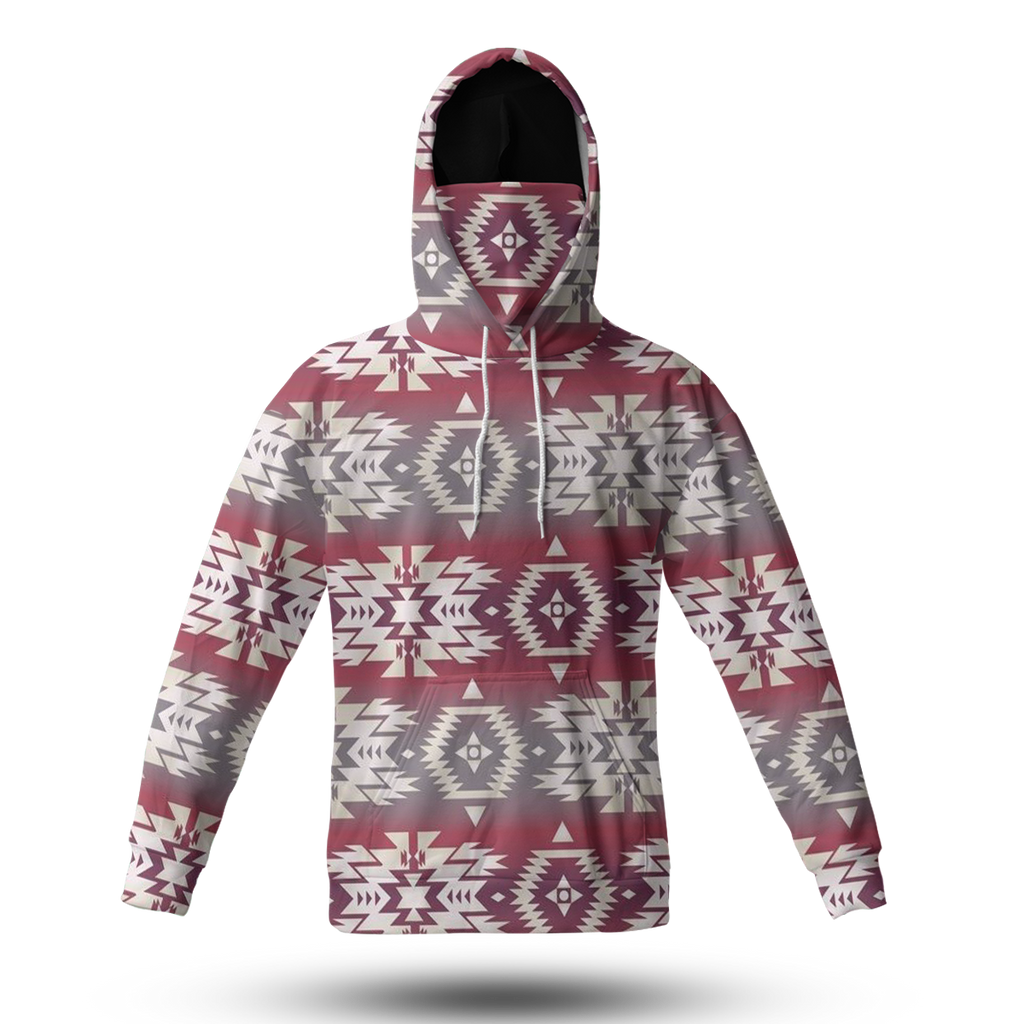 HWM0030 Pattern Tribal Native 3D Hoodie With Mask