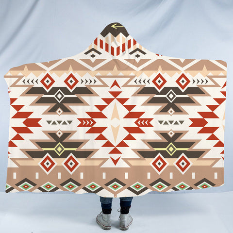 HDB057 Pattern Native American Design Hooded Blanket