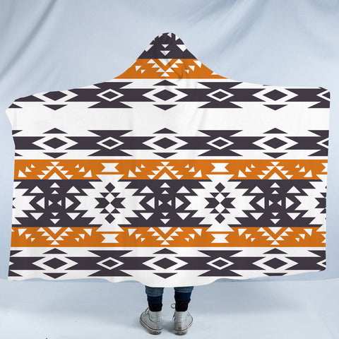HDB056 Pattern Native American Design Hooded Blanket