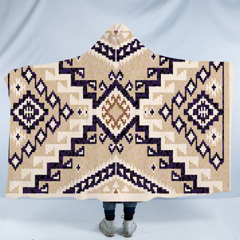 HDB055 Pattern Native American Design Hooded Blanket