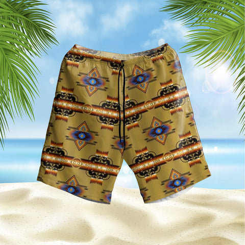 GB-HS00020 Pattern Native Hawaiian Shorts