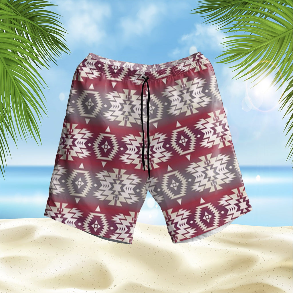 GB-HS00022 Pattern Native Hawaiian Shorts