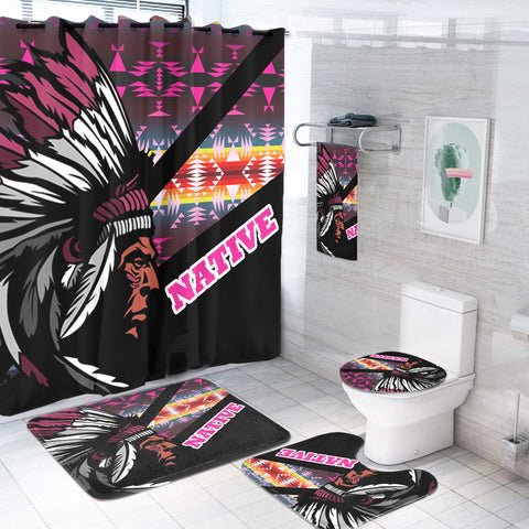 BS-000116 Pattern Native American Bathroom Set