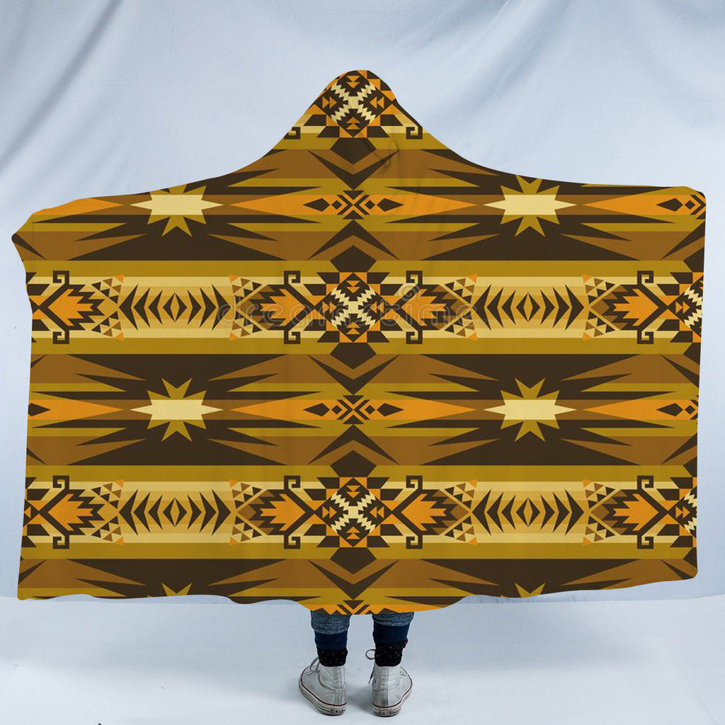 HDB060 Pattern Native American Design Hooded Blanket