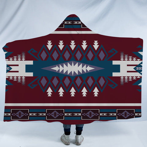 HDB061 Pattern Native American Design Hooded Blanket