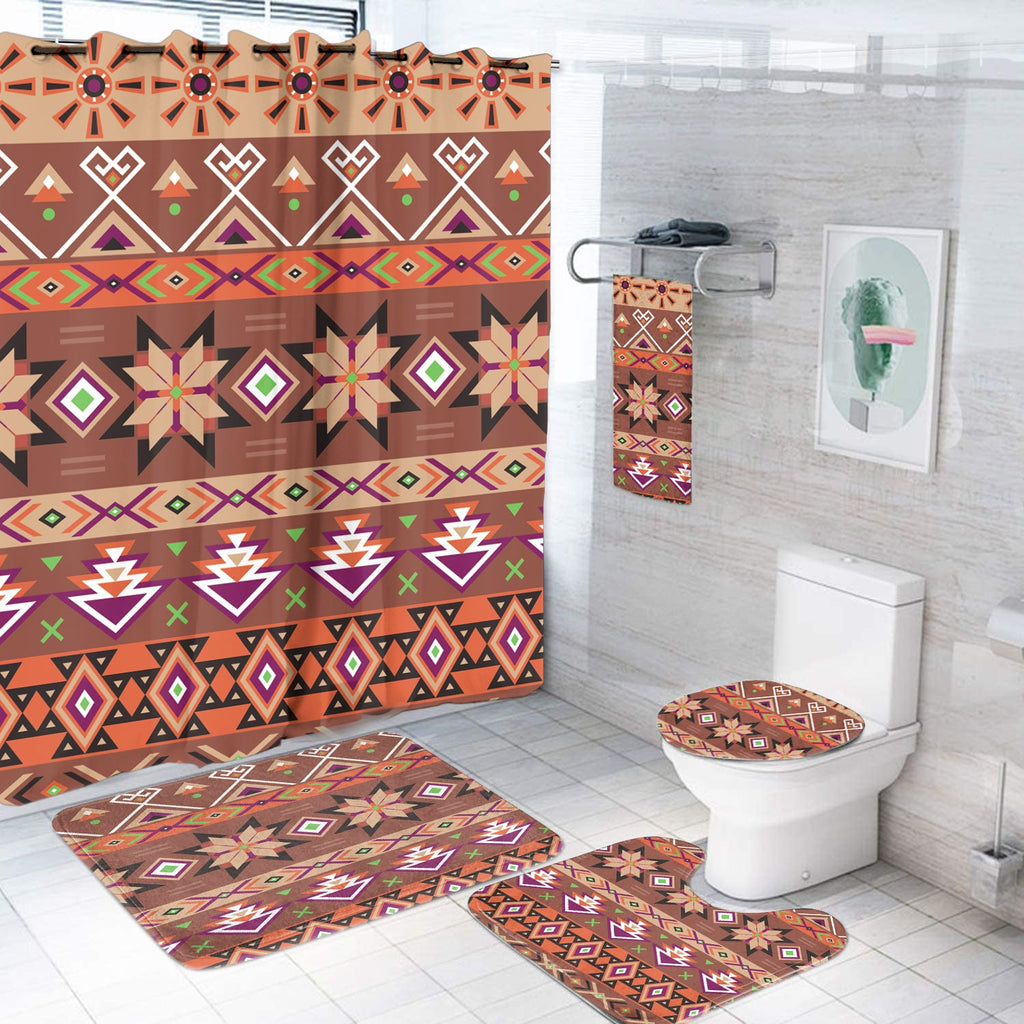 BS-00025 Pattern Native American Bathroom Set